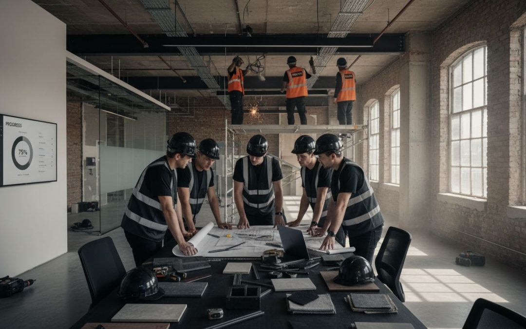 commercial remodel teamwork